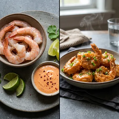 Bang Bang Shrimp - Ready in 30 Minutes - cooking process