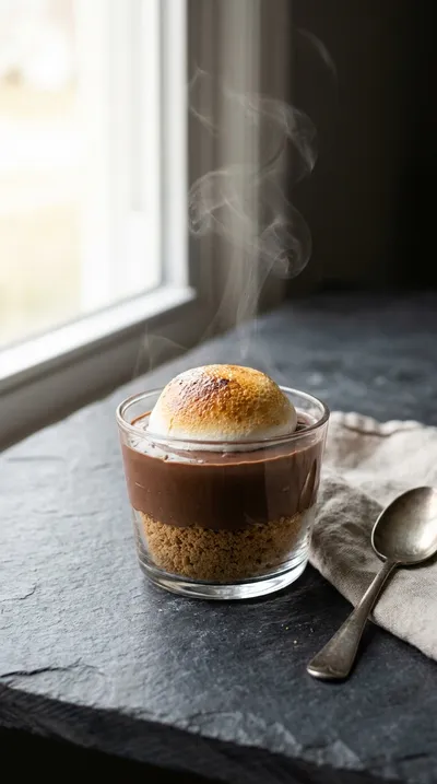 No Bake S'mores Pudding Cups