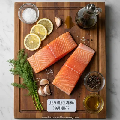 Air Fryer Salmon Recipe - cooking process