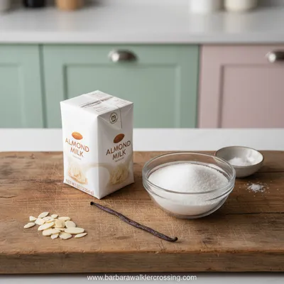 Almond Milk Ice Cream Recipe - cooking process
