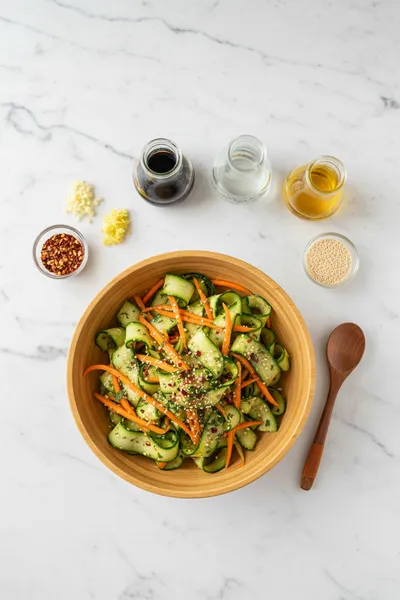 Asian Carrot Cucumber Salad – Quick 15‑Minute Fix - cooking process