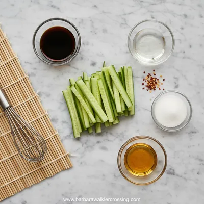 Asian Cucumber Salad – 5-Ingredient Simple Recipe - cooking process