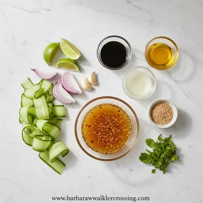 Asian Cucumber Salad Recipe – Fresh & Crunchy - cooking process