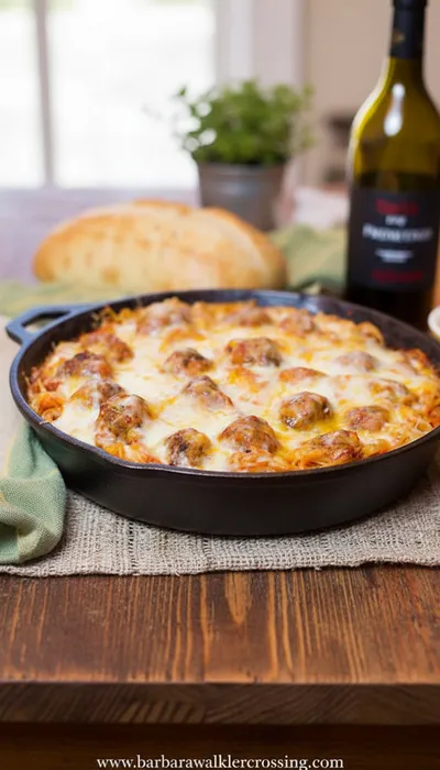 Baked Spaghetti and Meatballs Recipe