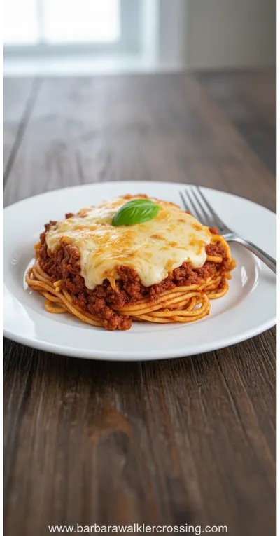 The Ultimate Baked Spaghetti Recipe - ready to serve
