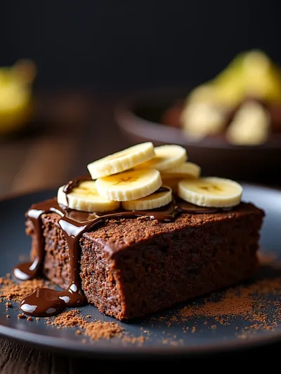 Banana Bread Brownies - Soft Chewy Delight - ready to serve