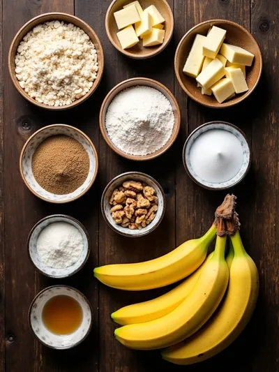 Best Ever Banana Bread Recipe - ingredients preparation