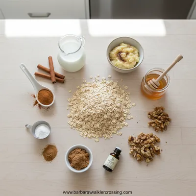 Banana Bread Overnight Oats - cooking process