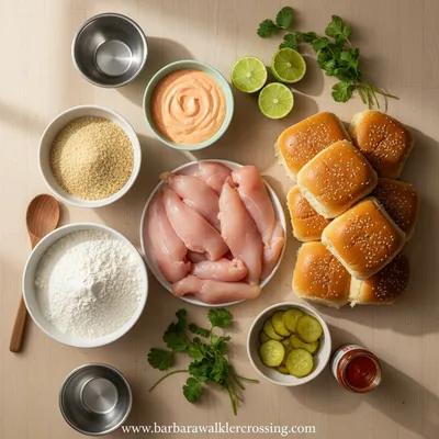 Bang Bang Chicken Sliders - Spicy Mini Sandwiches - cooking process