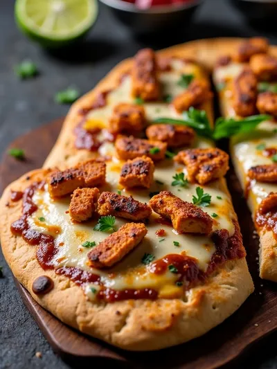 Easy BBQ Chicken Flatbread