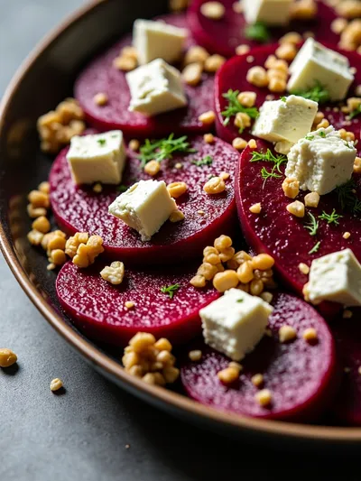 Beetroot Feta Walnut Salad