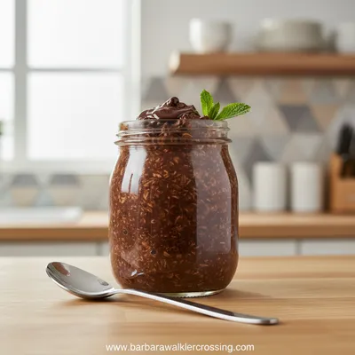 Blended Brownie Batter Overnight Oats