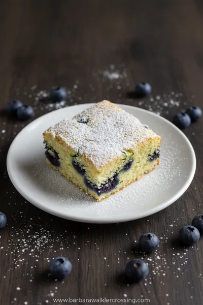 Blueberry Zucchini Squares - ready to serve