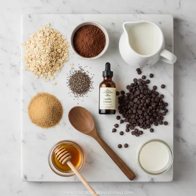 Brownie Batter Overnight Oats – Sweet Morning Start - cooking process