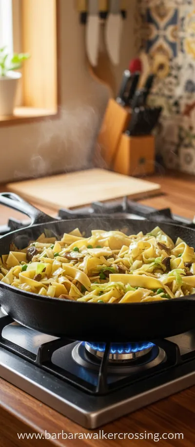 Cabbage And Noodles Hungarian Haluski Recipe - ingredients preparation
