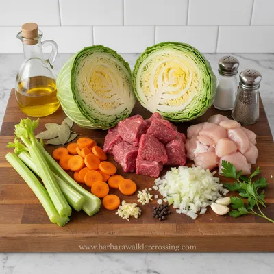Cabbage Soup with Protein - cooking process