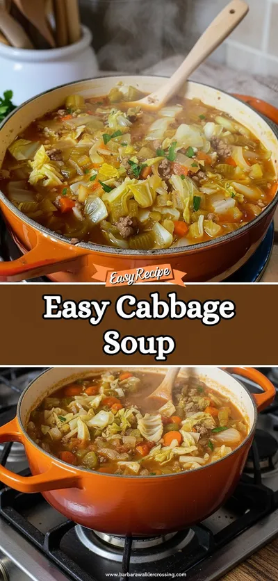 Easy Cabbage Soup Recipe - ingredients preparation