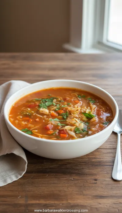Cabbage Soup with Protein - ready to serve
