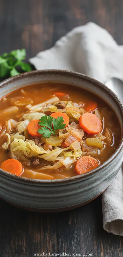 Easy Cabbage Soup Recipe - ready to serve