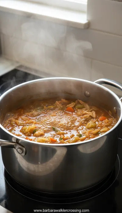 Cabbage Soup with Protein - ingredients preparation