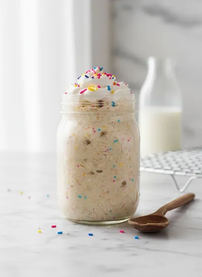 Cake Batter Overnight Oats