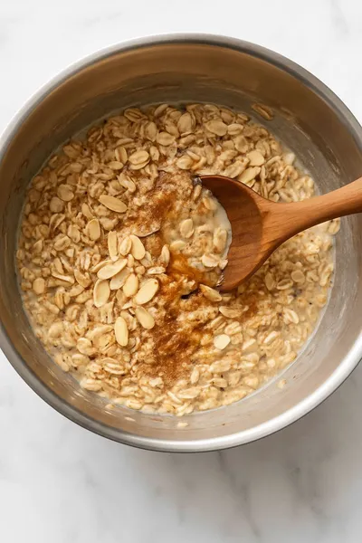 Cake Batter Overnight Oats - ingredients preparation