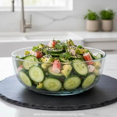 California Roll Cucumber Salad