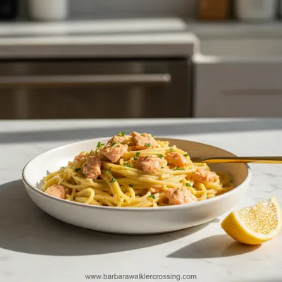 Canned Salmon Pasta