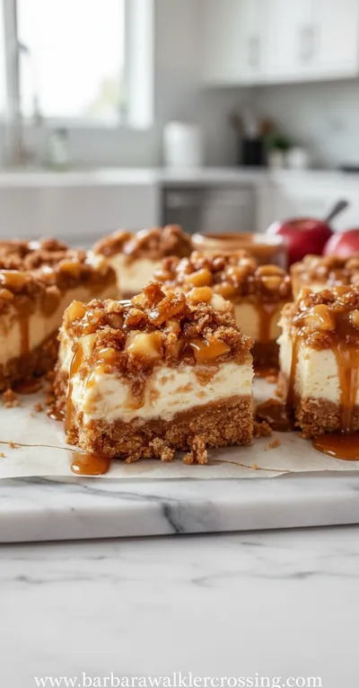 Caramel Apple Cheesecake Bars