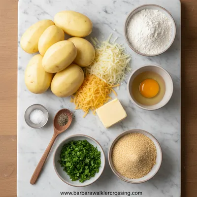 Cheesy Potato Croquettes - cooking process
