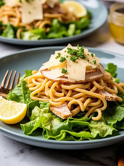 Chicken Caesar Pasta Salad – Easy Recipe - ready to serve