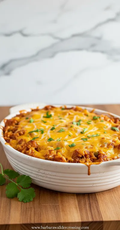 Chicken Enchilada Rice Casserole