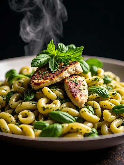 Easy Chicken Pesto Pasta Salad