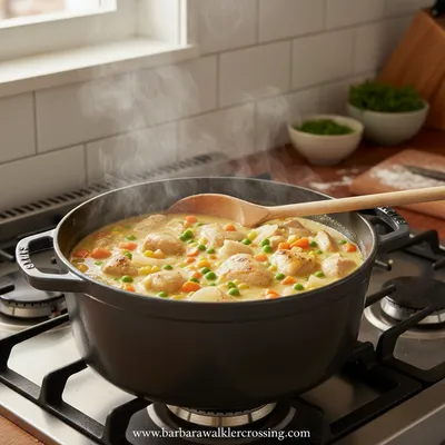 Chicken Potpie Soup Recipe - ingredients preparation