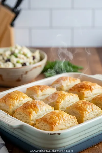 Healthy Chicken Salad Puffs Recipe - cooking process