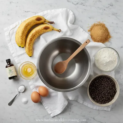 Chocolate Chip Banana Bread Recipe - cooking process