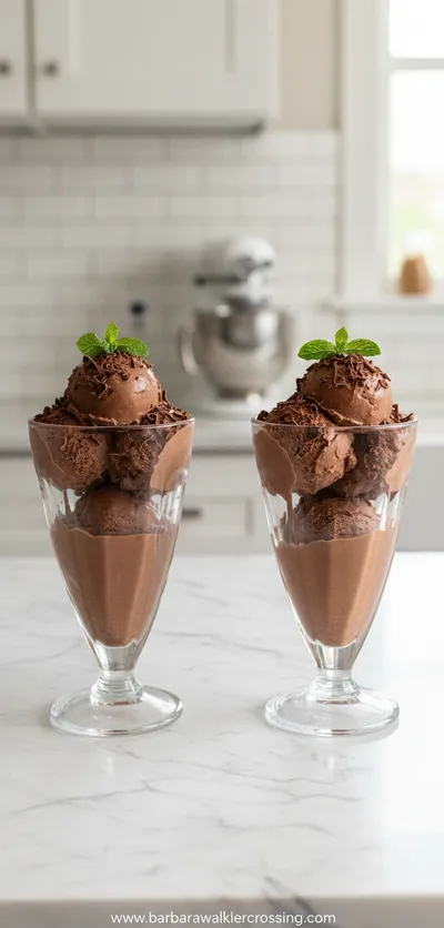 Chocolate Ice Cream Glasses