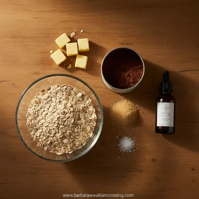 Easy Chocolate No Bake Cookies – Ready in 10 Minutes - cooking process