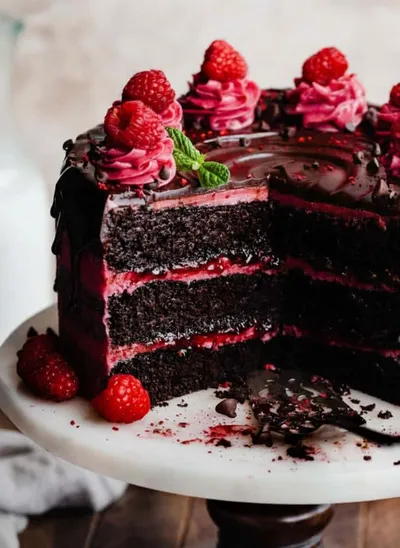 Chocolate Raspberry Cake