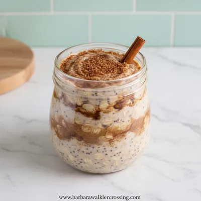 Cinnamon Roll Overnight Oats Recipe