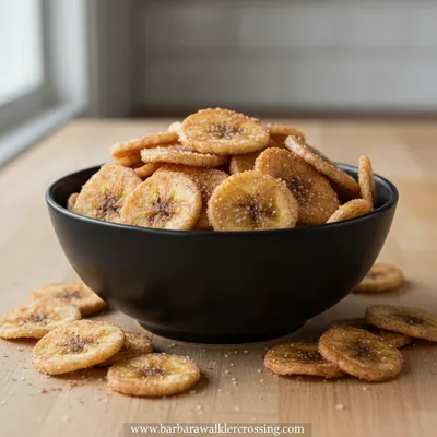 Cinnamon‑Sugar Air Fryer Banana Chips
