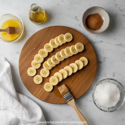 Cinnamon‑Sugar Air Fryer Banana Chips - ingredients preparation