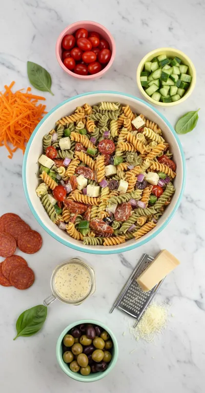 Classic Pasta Salad – Perfect for a Crowd - cooking process