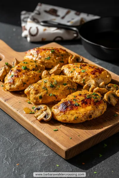 Cowboy Butter Chicken Recipe | Garlic Mushroom Chicken