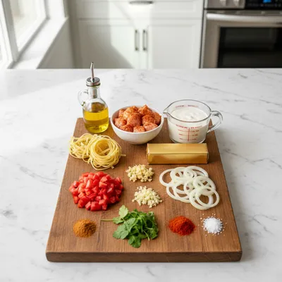 Cowboy Butter Chicken Linguine Recipe - cooking process
