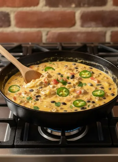 Cowboy Queso Recipe - ingredients preparation