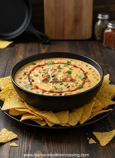 Cowboy Queso Recipe - ready to serve