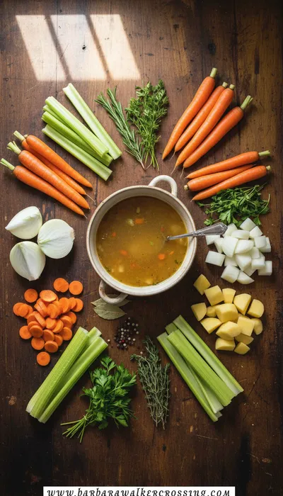 Cozy Chicken and Wild Rice Soup - cooking process
