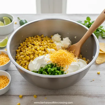 Crack Corn Dip Recipe - cooking process