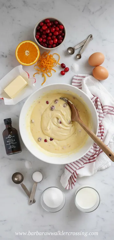 Cranberry Orange Muffins Recipe - cooking process